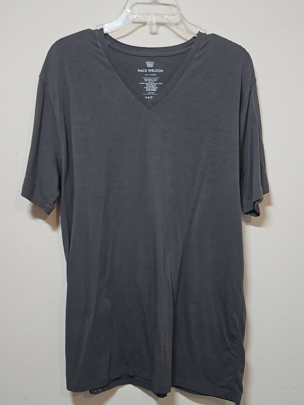 Mack Weldon Men’s Charcoal V-Neck T-Shirt